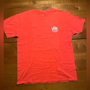 Men's red vans tee